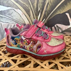 Shimmer and Shine pink purple Girls' Athletic Shoe light up sneakers size 11
